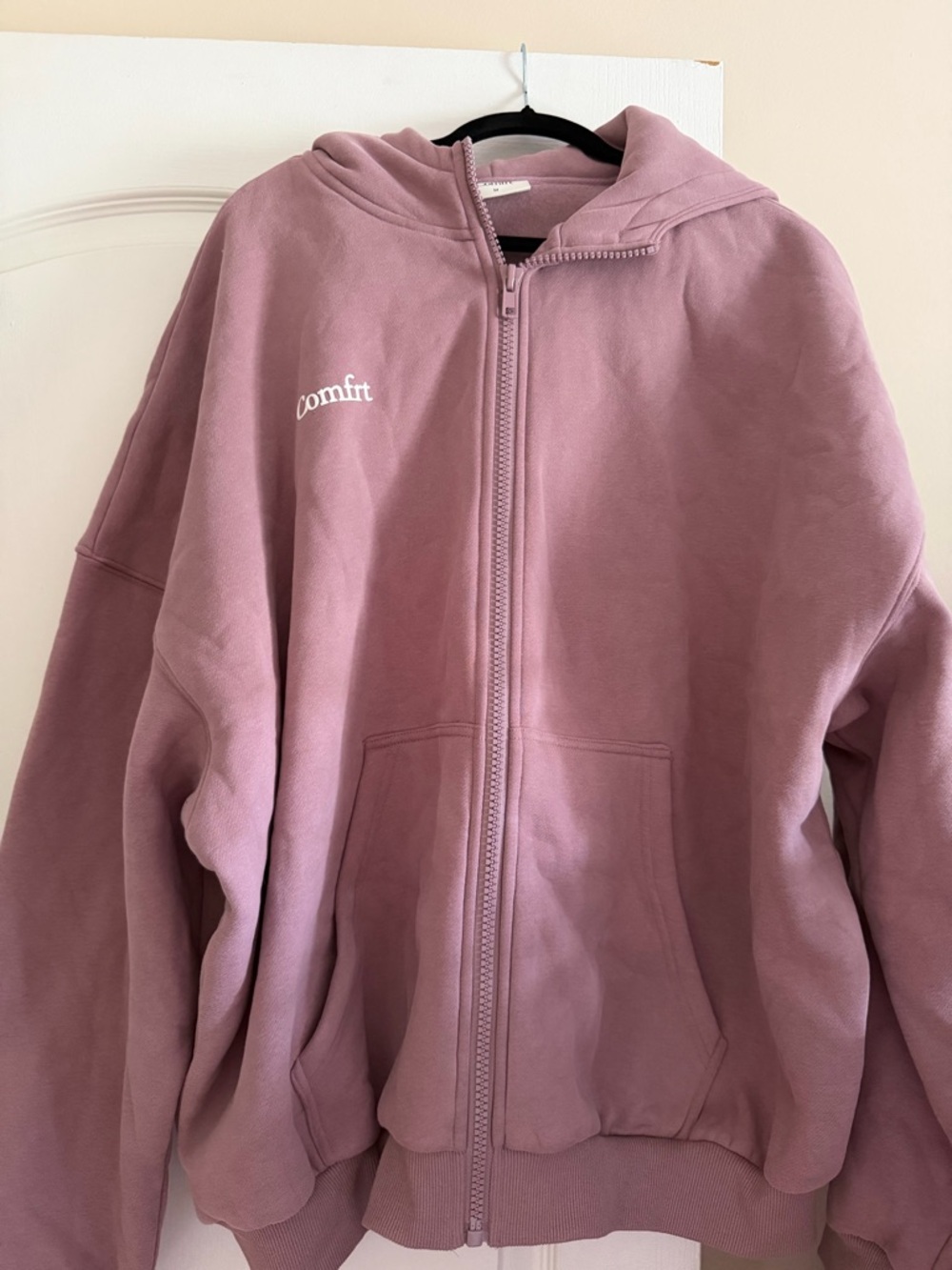 Comfort Zip-Up Hoodie Dusty Rose